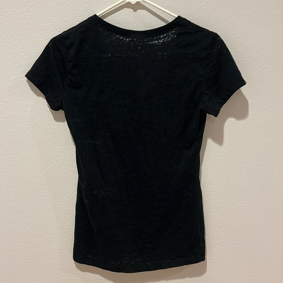Soffe burnout black v neck shirt medium - Picture 5 of 5